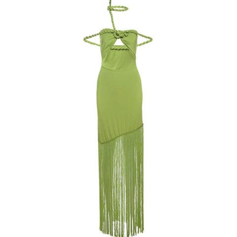 GREECE FRINGE DRESS